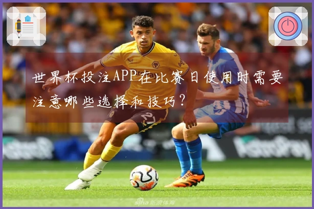 世界杯投注APP在比赛日使用时需要注意哪些选择和技巧？